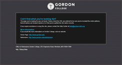Desktop Screenshot of gordon-info.org