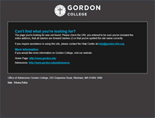Tablet Screenshot of gordon-info.org